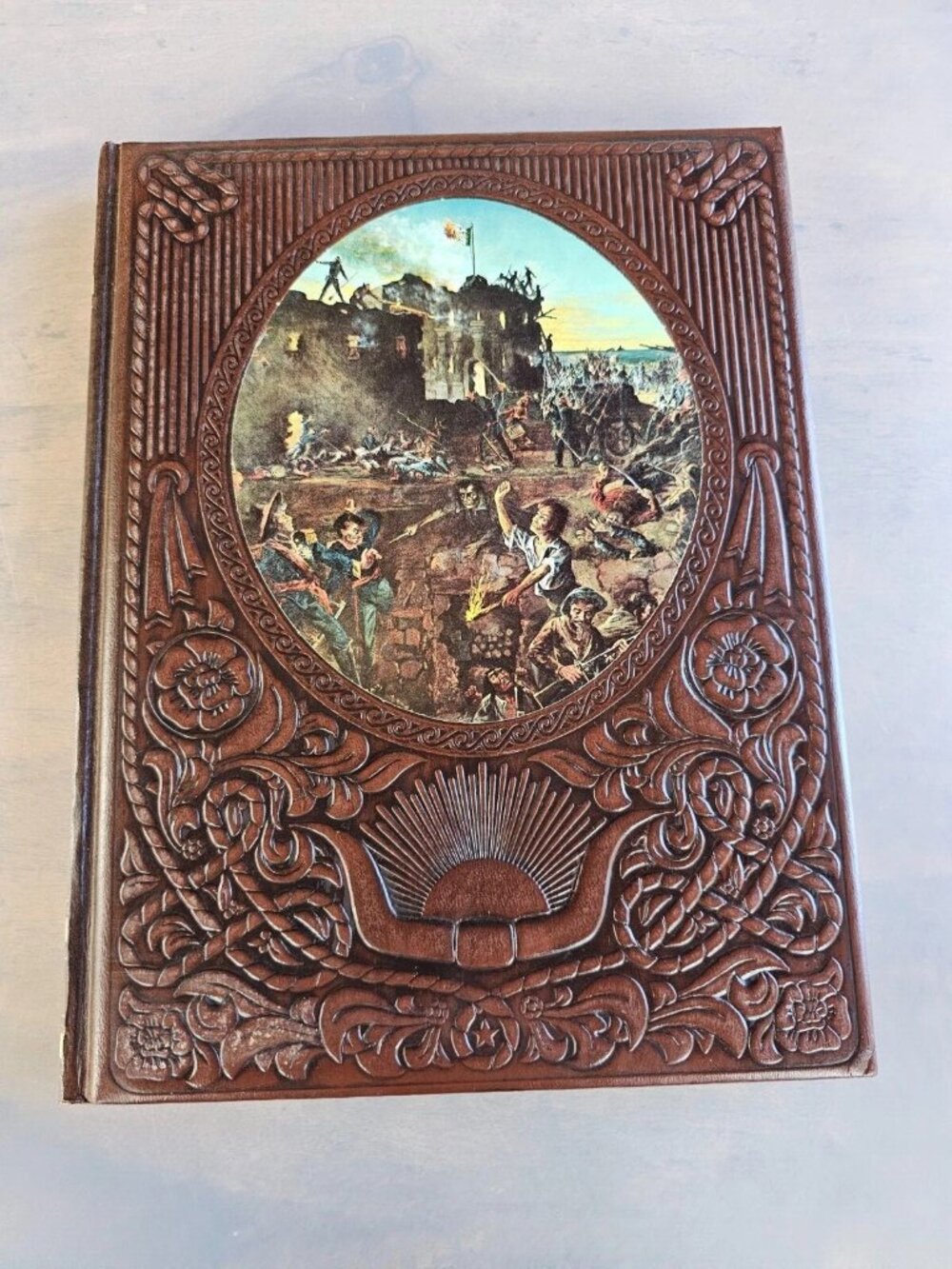 Time Life Books The Old West Series "The Texans" Vtg Leather Bound Hardcover